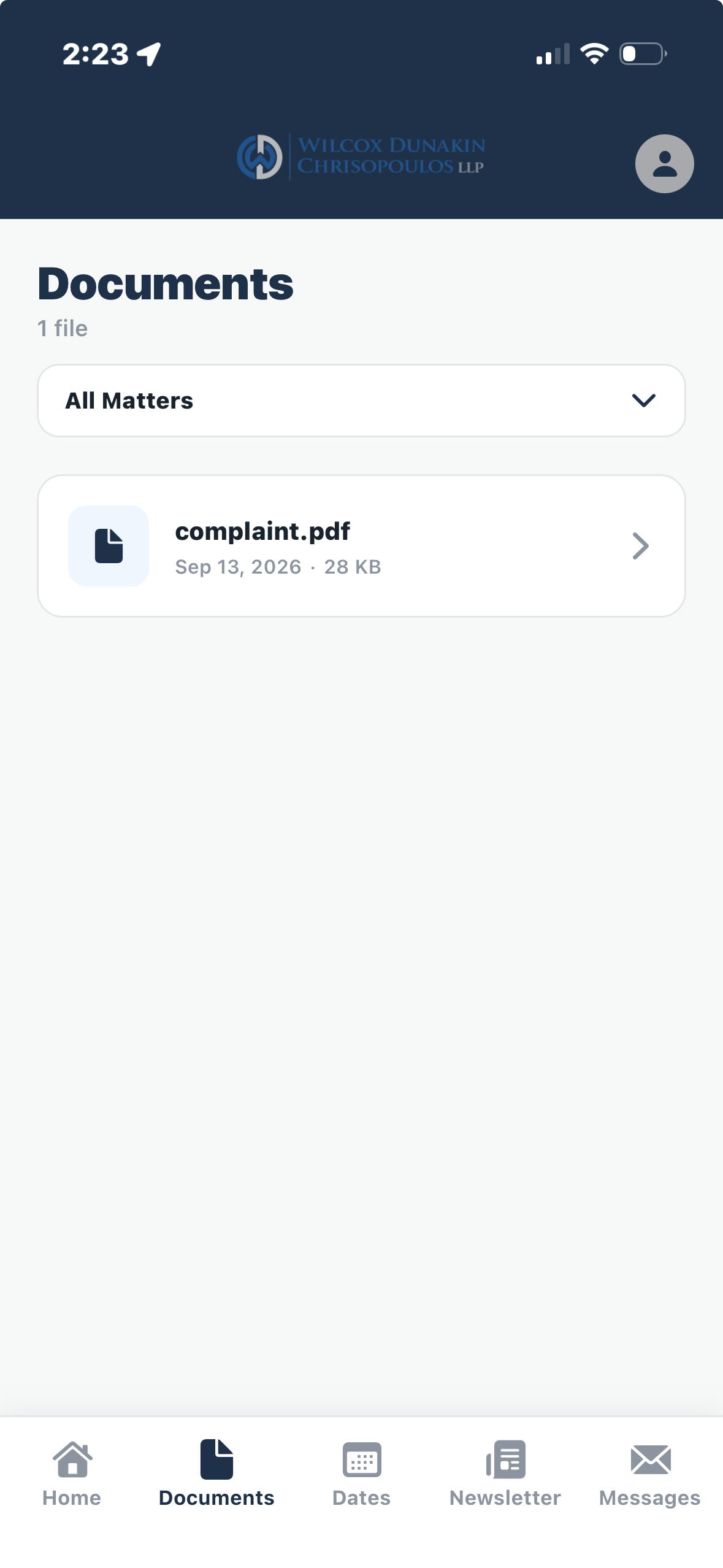 FirmRx adjuster app screen 2