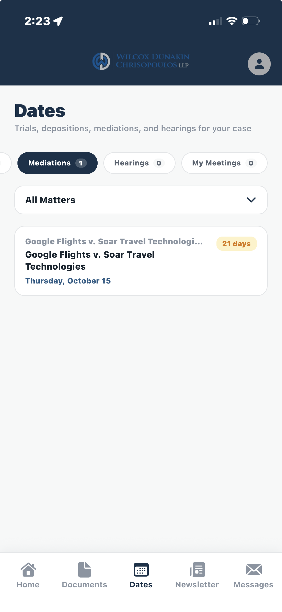 FirmRx adjuster app screen 3