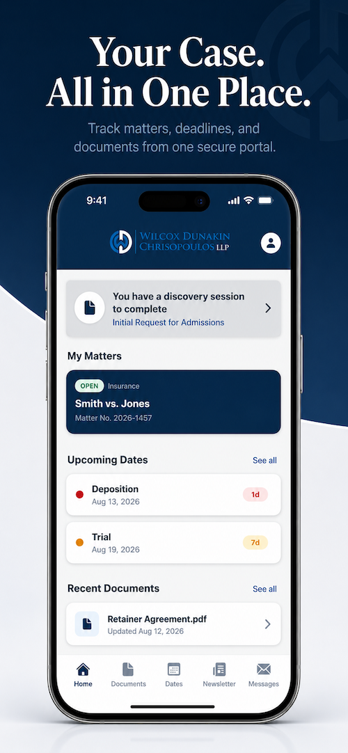FirmRx client app — dates and documents