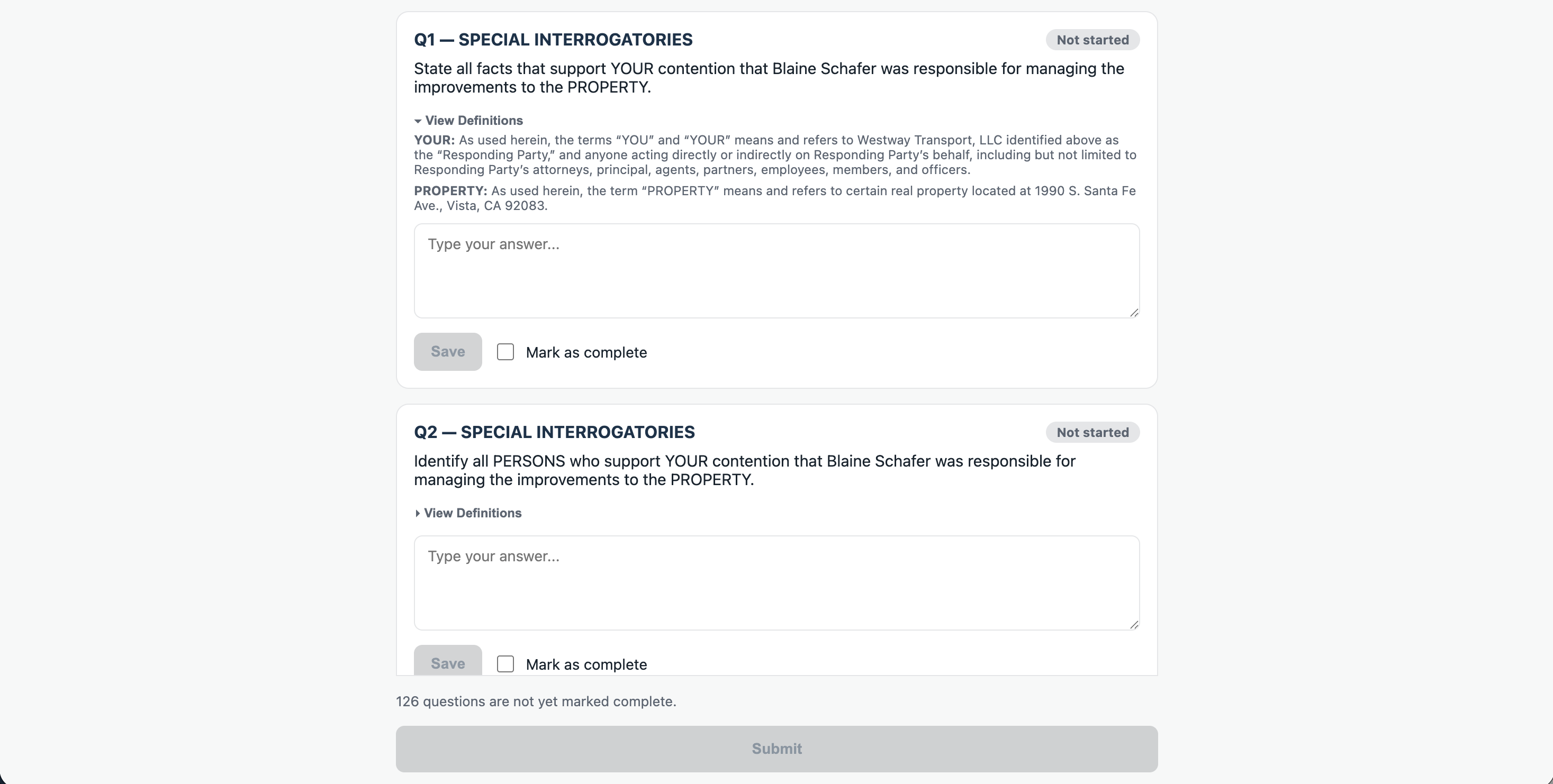 FirmRx client discovery response form